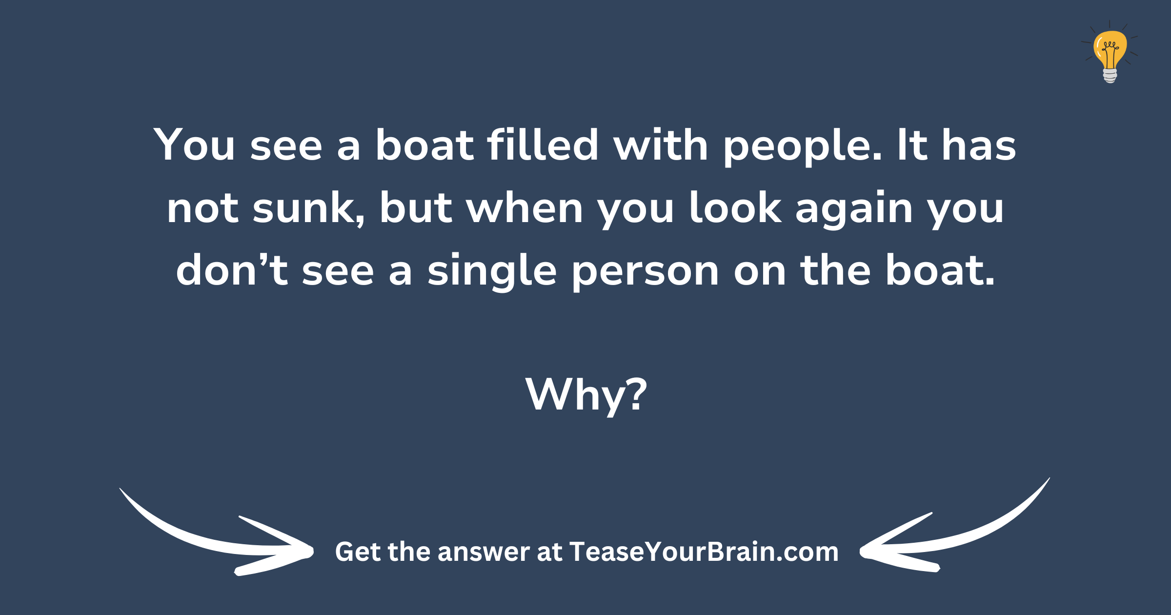 A Full Boat Riddle