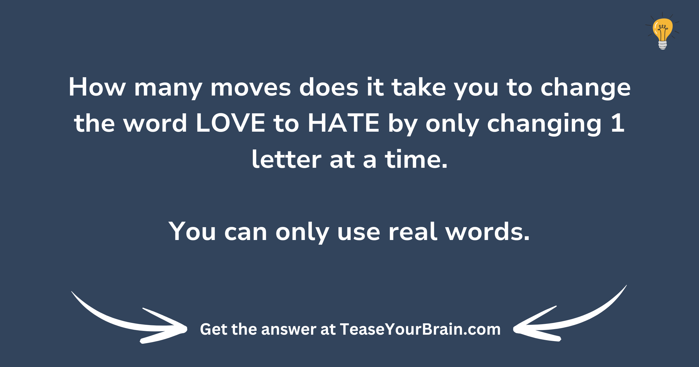 Hate Ladder Love to Hate - Tease Your Brain