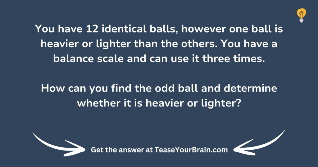 The Weight of the Ball Math Puzzle