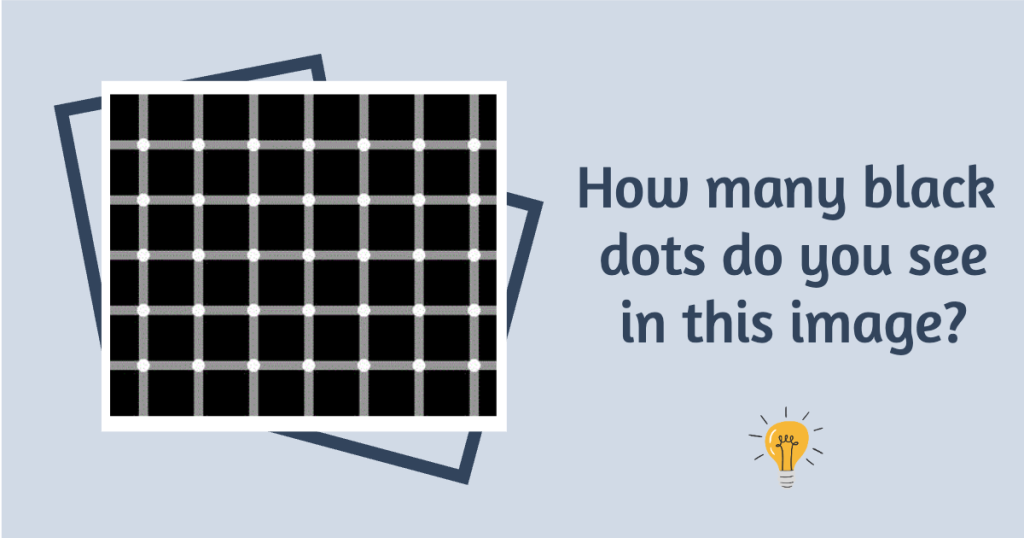 Black Dots Illusion - Facebook Share