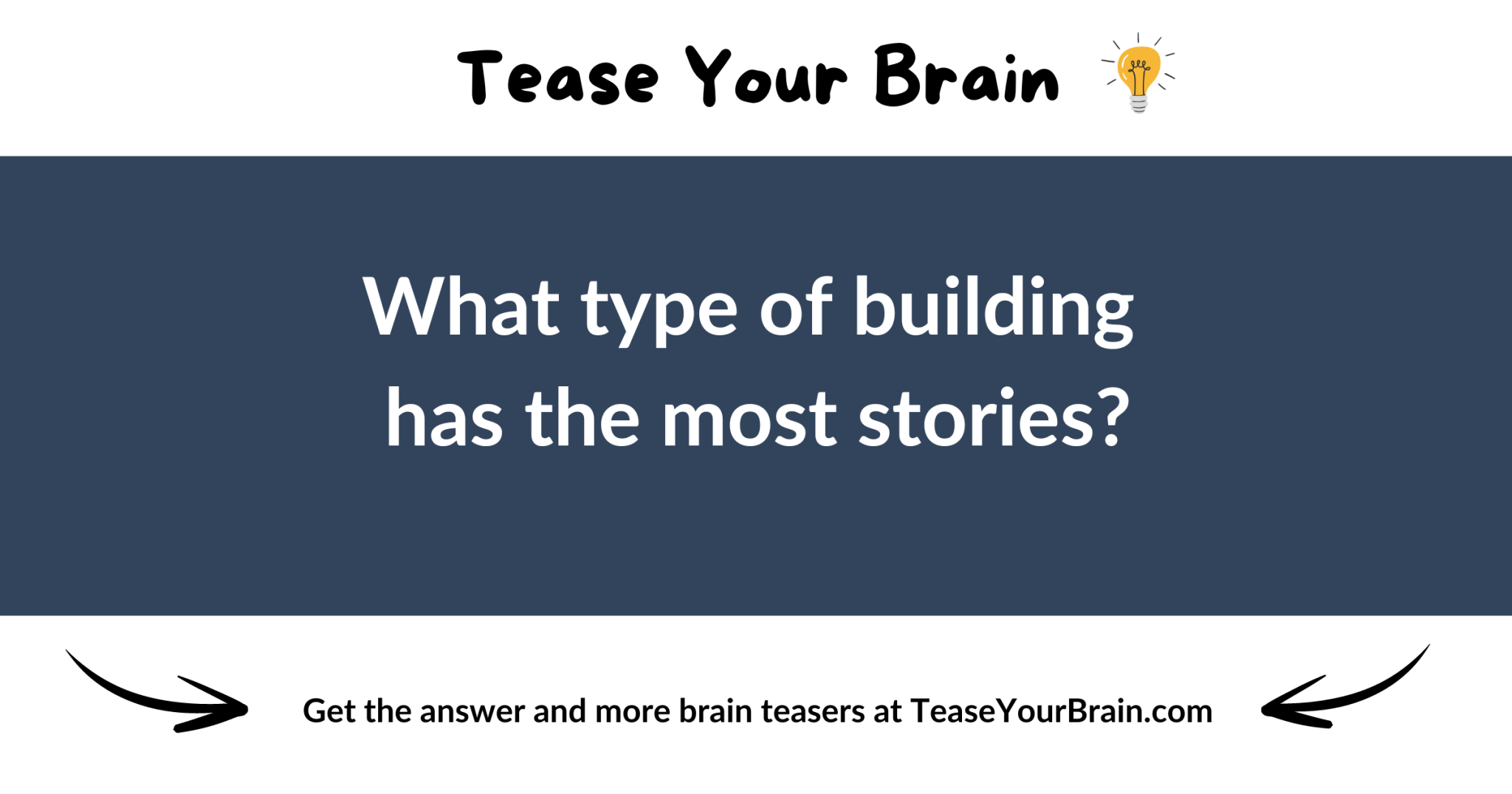 Building with Stories Riddle - Tease Your Brain