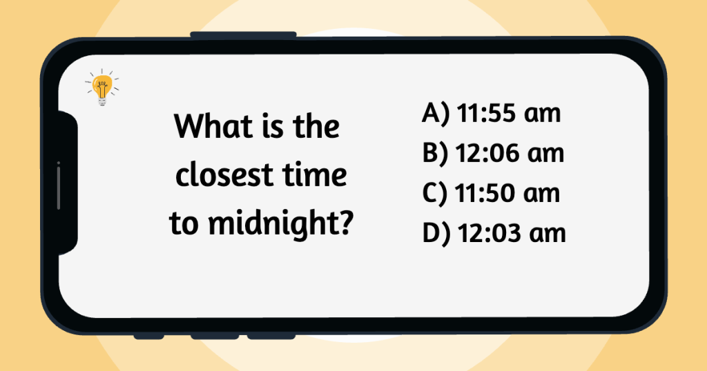 Closest Time to Midnight Logic Puzzle