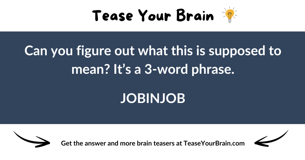 JOBINJOB Rebus Puzzle