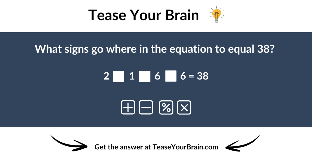 Math Symbols 38 Math Puzzle