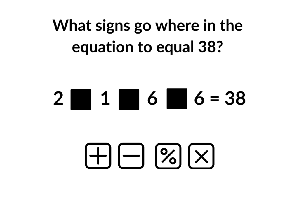 Math Symbols 38 Math Puzzle