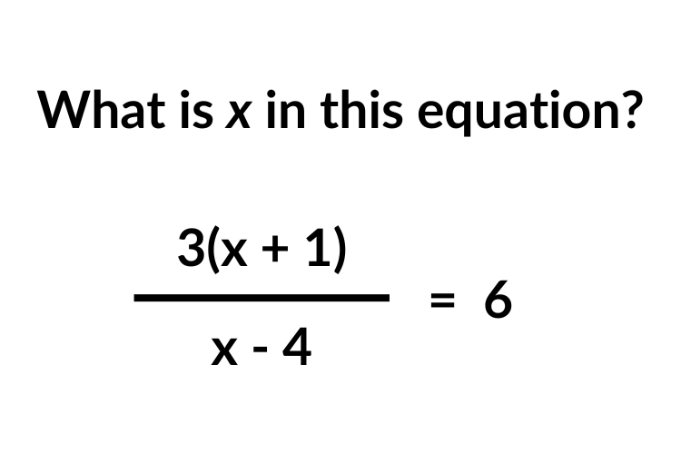 Solve for X