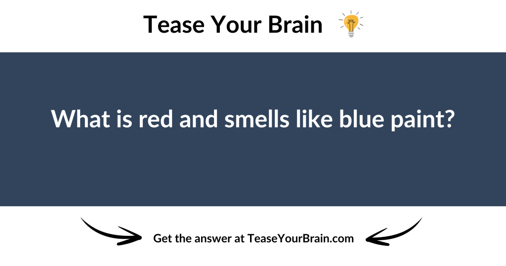 Blue Paint Riddle