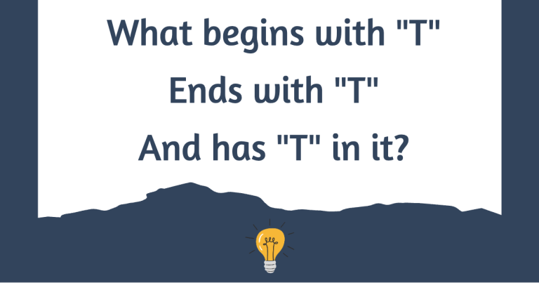 At&t Riddle Begins with T Riddle - Tease Your Brain