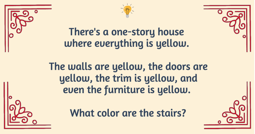 Yellow House Riddle