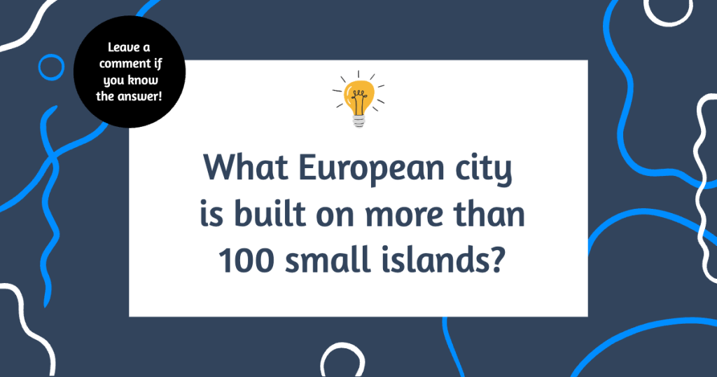 European City Built on 100 Islands