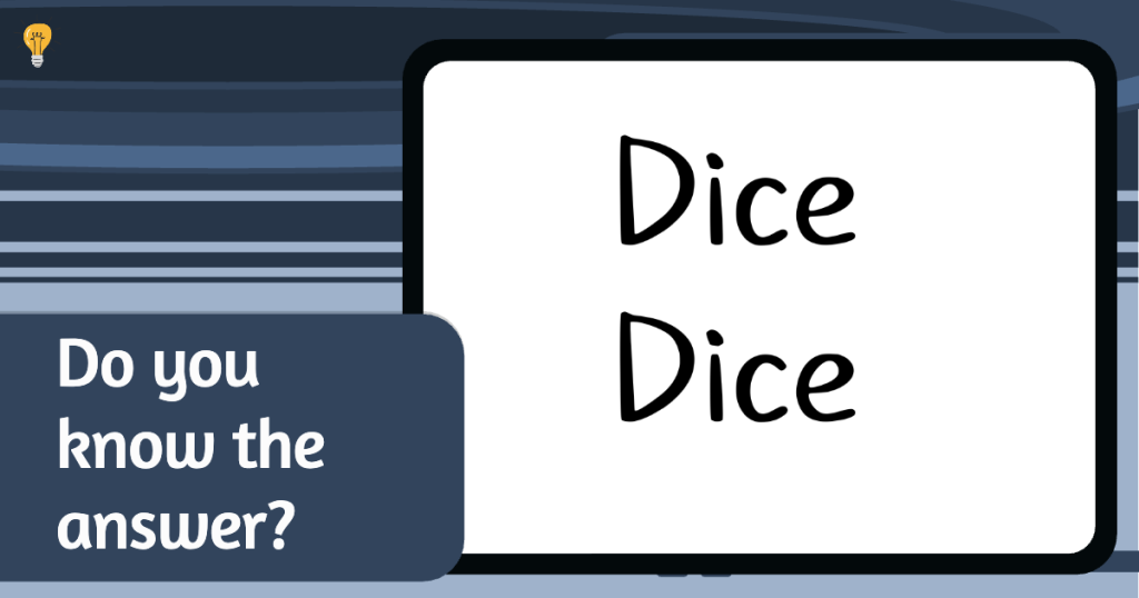 Dice Dice Puzzle