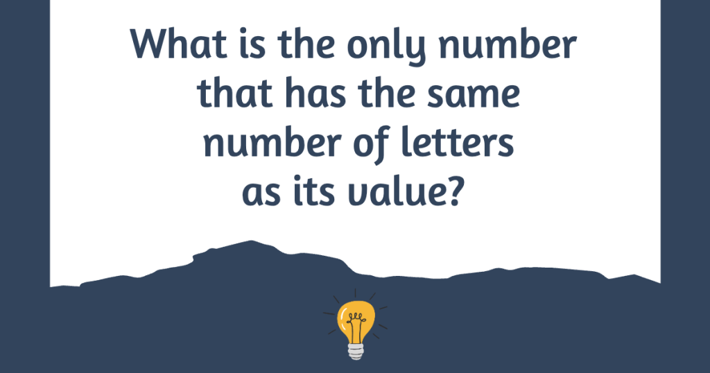 Number with Same Number of Letters as Value