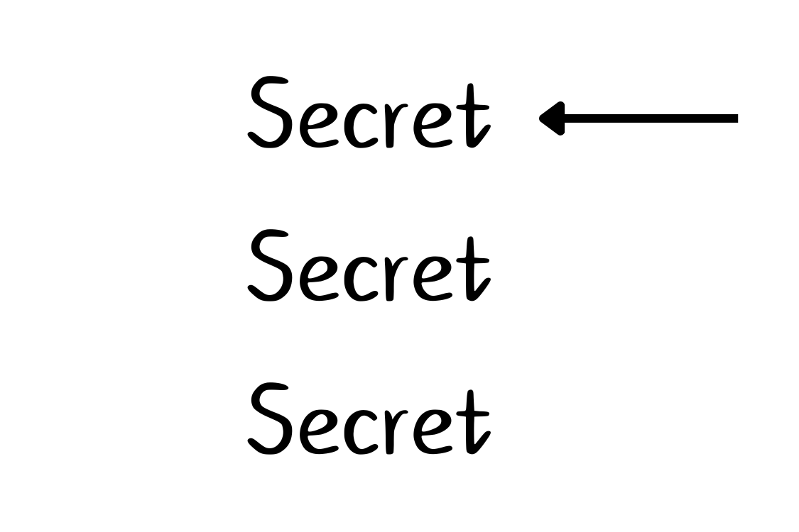 Secret Secret Secret Rebus Puzzle